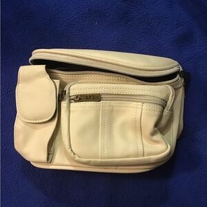 Cream leather belly bag APC NEW